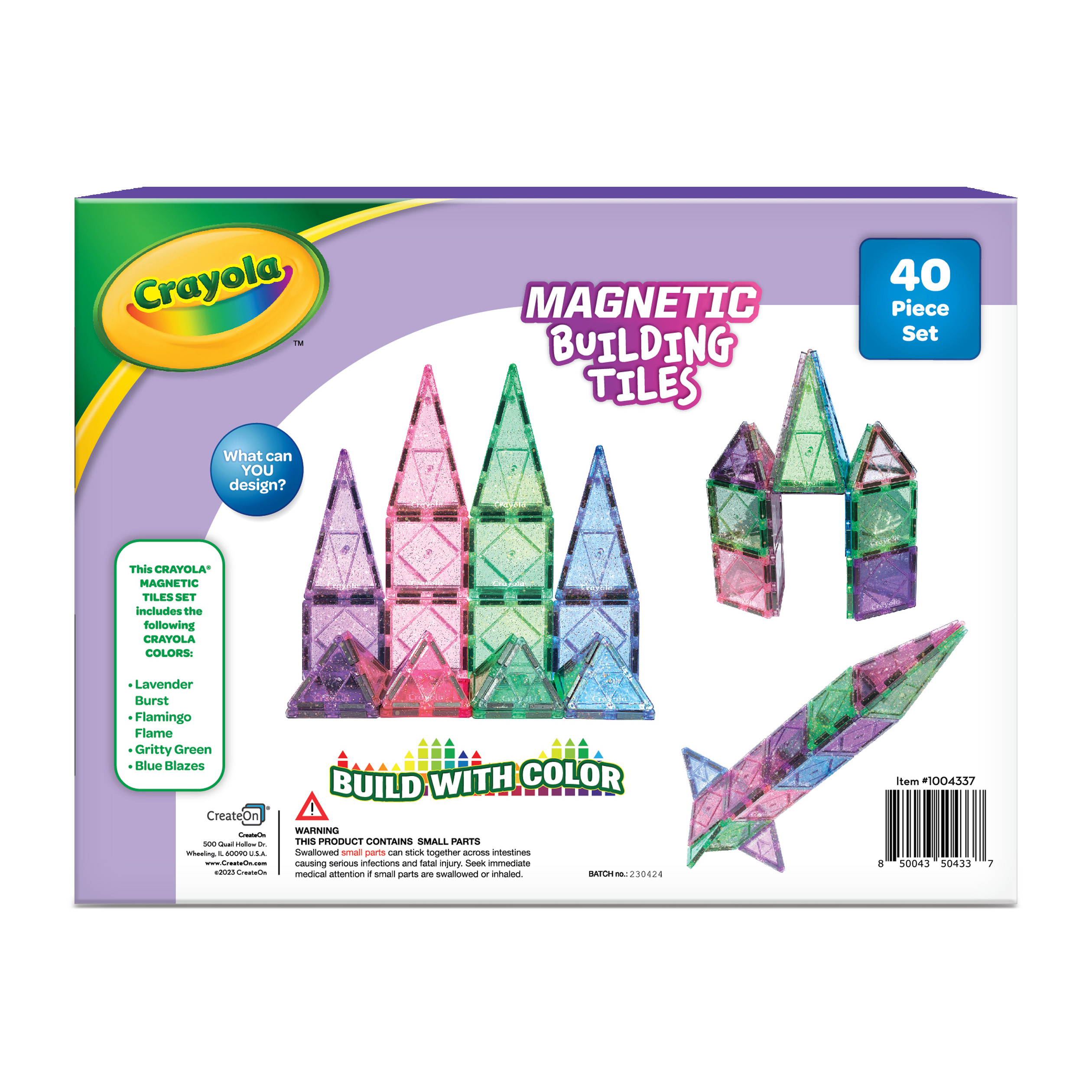 Crayola 40 Piece Glitter Building Set